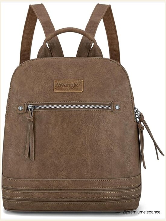 Mini Faux Leather Backpack Purse for Women Casual Daypack Travel Bookbag